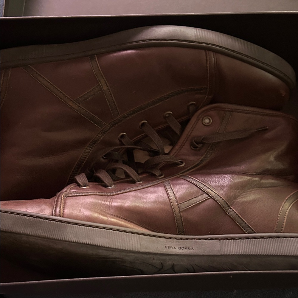 Allen Edmonds Men's Brown High-Top Sneakers